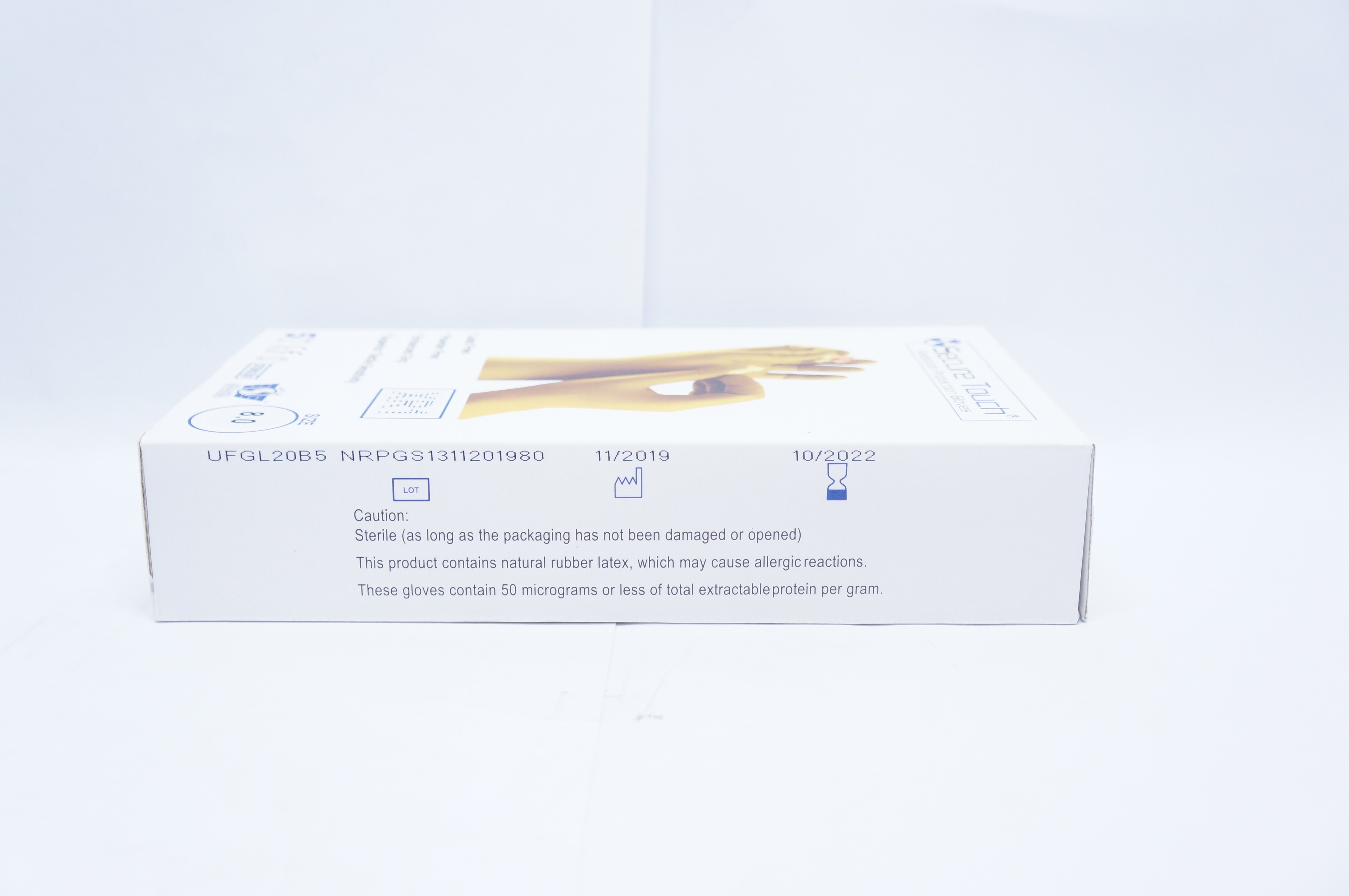 Barrier UFGL20B5 Secure Touch Radiation Protection Gloves XR1 Size 8 -Box of 5