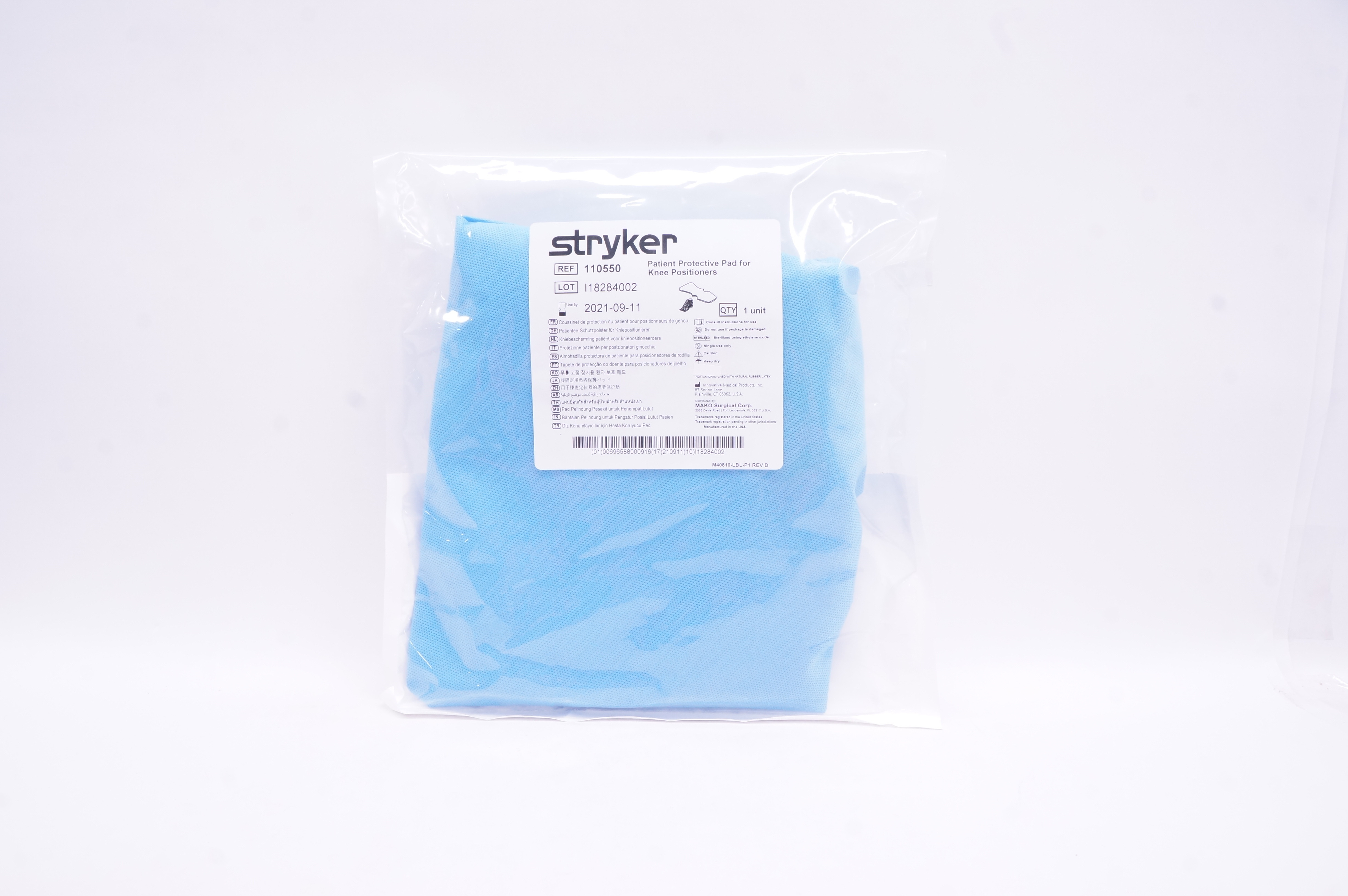 Coussin de protection patient Stryker 110550 pour positionneurs de genou