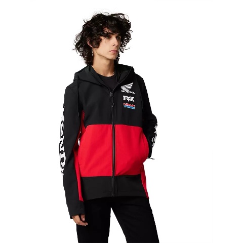 Honda Fox Racing Pit Jacket Flame Red Men's Motocross Racing ATV