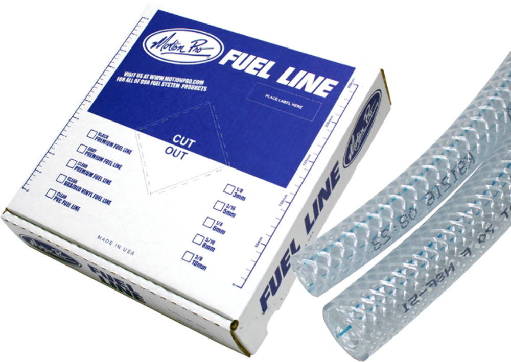 Motion Pro Braided Vinyl Fuel Line 5/16" ID X 25 Ft Long 12-0011