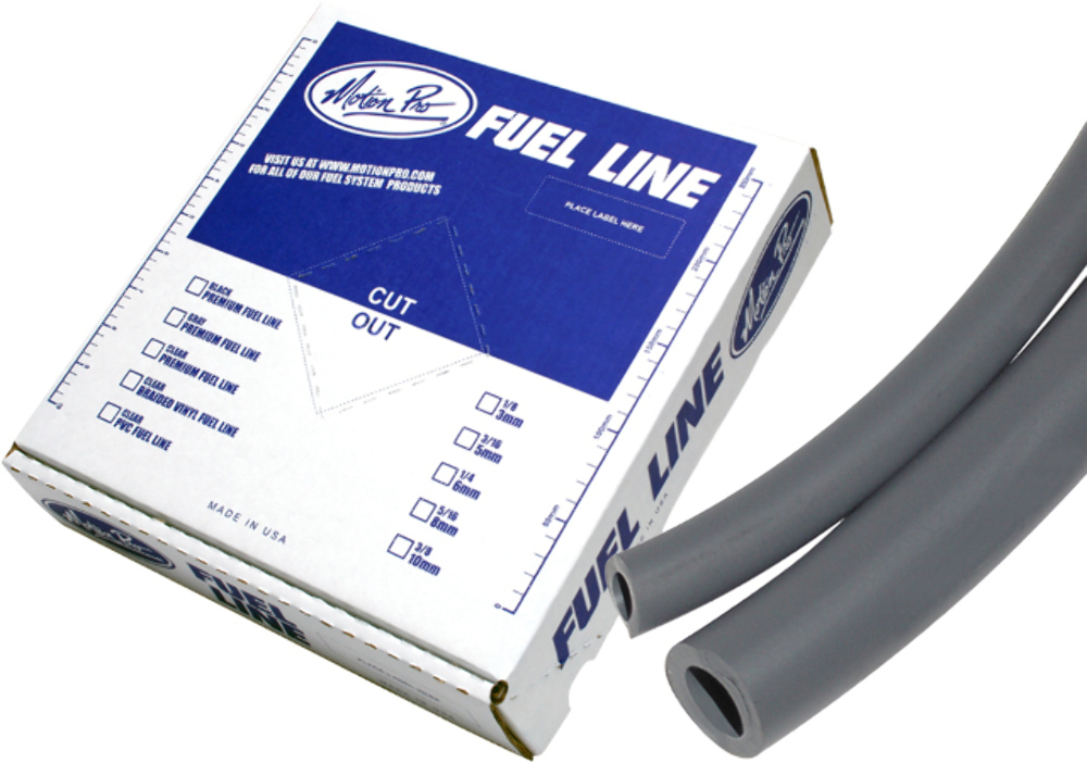 Motion Pro Premium Fuel Line Gray 1/4" ID X 25ft Long 12-0032