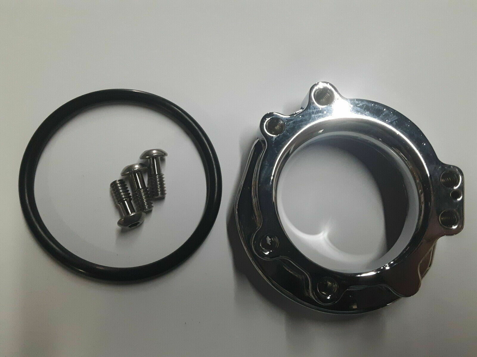 Genuine Mikuni Chrome Air Box Adapter for HSR 42/45 Carburetor HS42/001-CHR-K