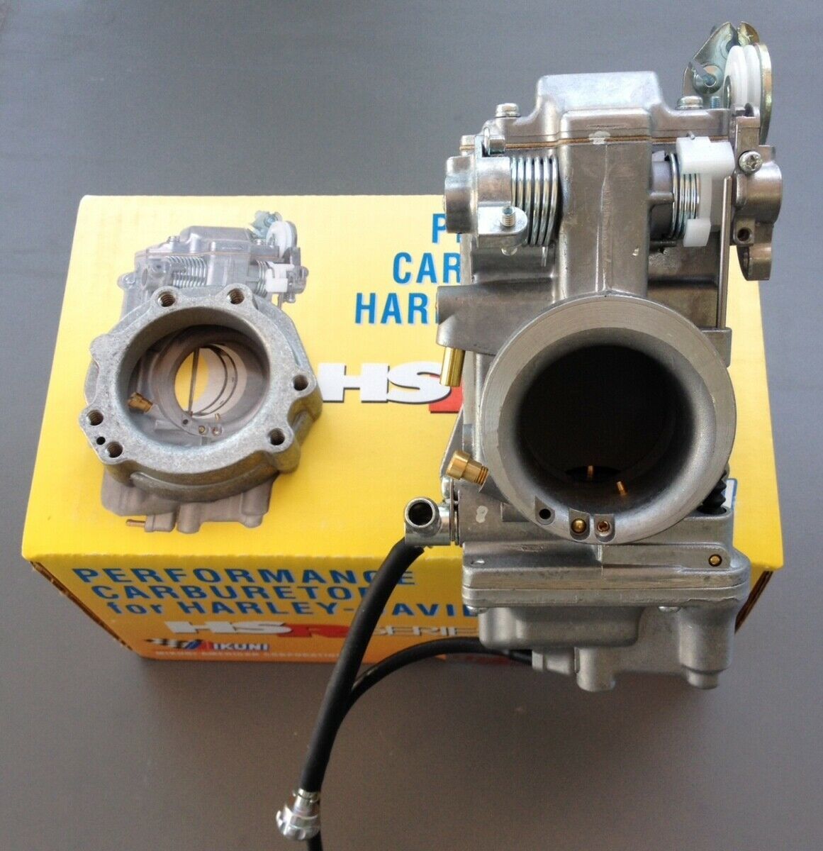 Mikuni 45-5 HSR45 Smoothbore Carburetor Easy Kit for Harley Evo Big Twin 88