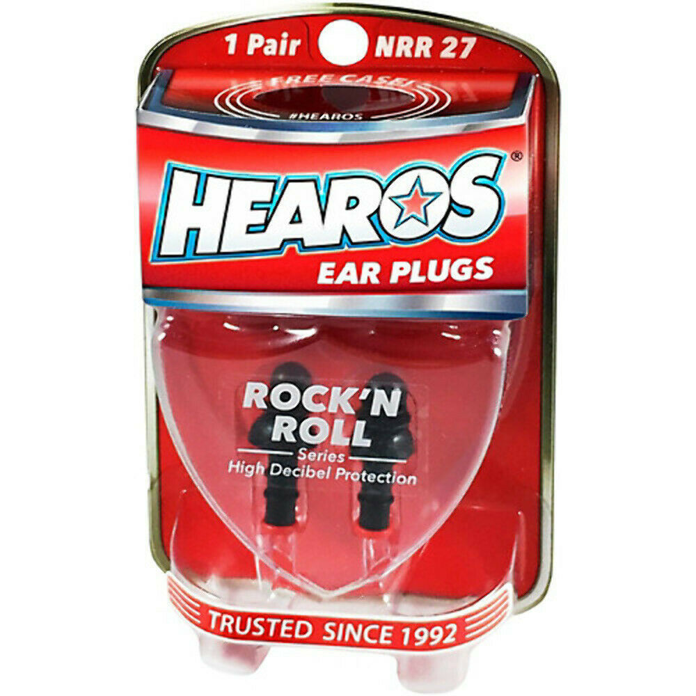 Hearos 309 Rock 'n Roll Series Ear Plugs - NRR 27 High Decibal Protection 1-Pair