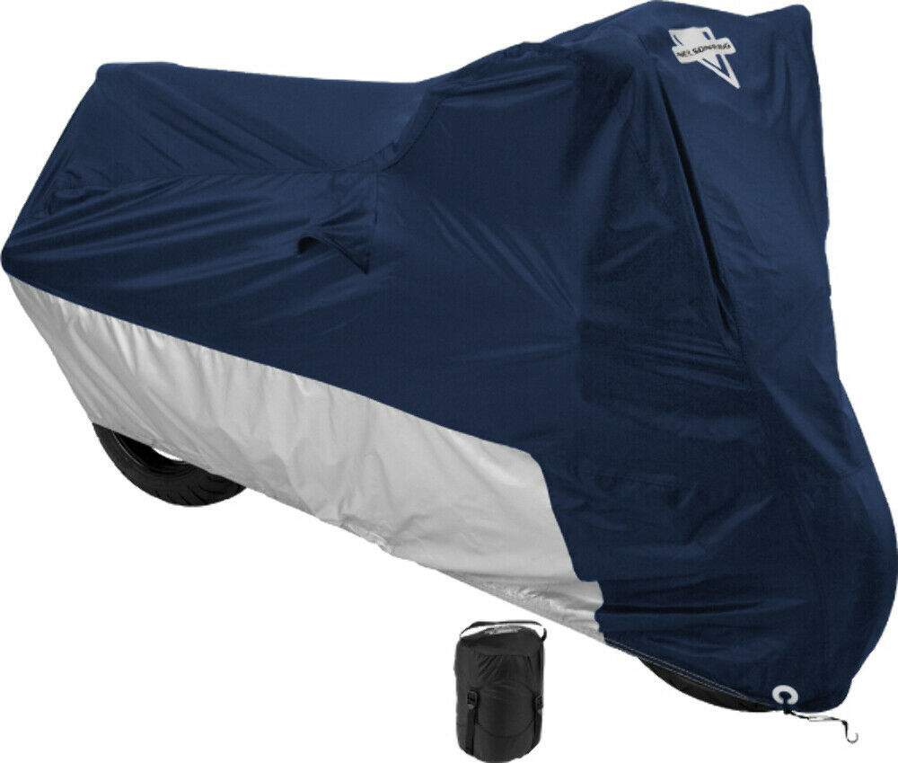 Nelson-Rigg Deluxe All Season Motorcycle Cover Large  Navy MC-902-03-LG