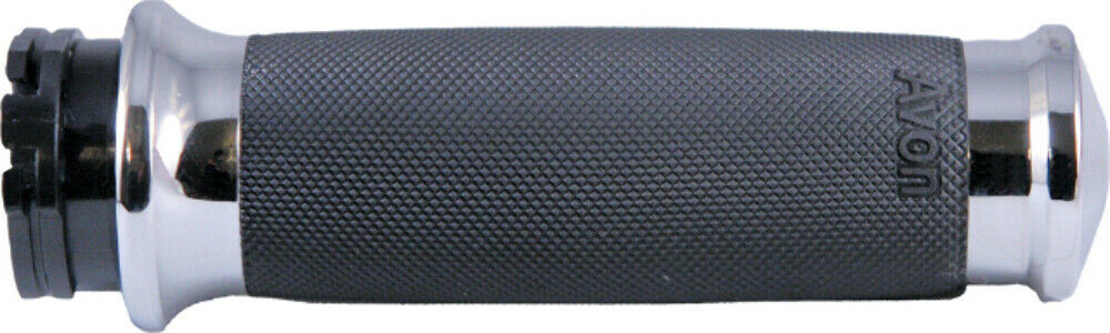 Avon Custom Contour Grips W/F-B-W Throttle Accessories Chrome CC-85-CH-FLY