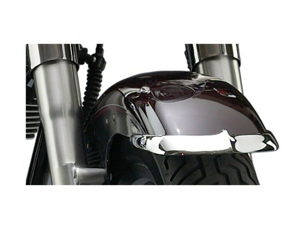 Cast Front Fender Tips 2pc Set for Harley-Davidson FLSTF Fat Boy Models N7040