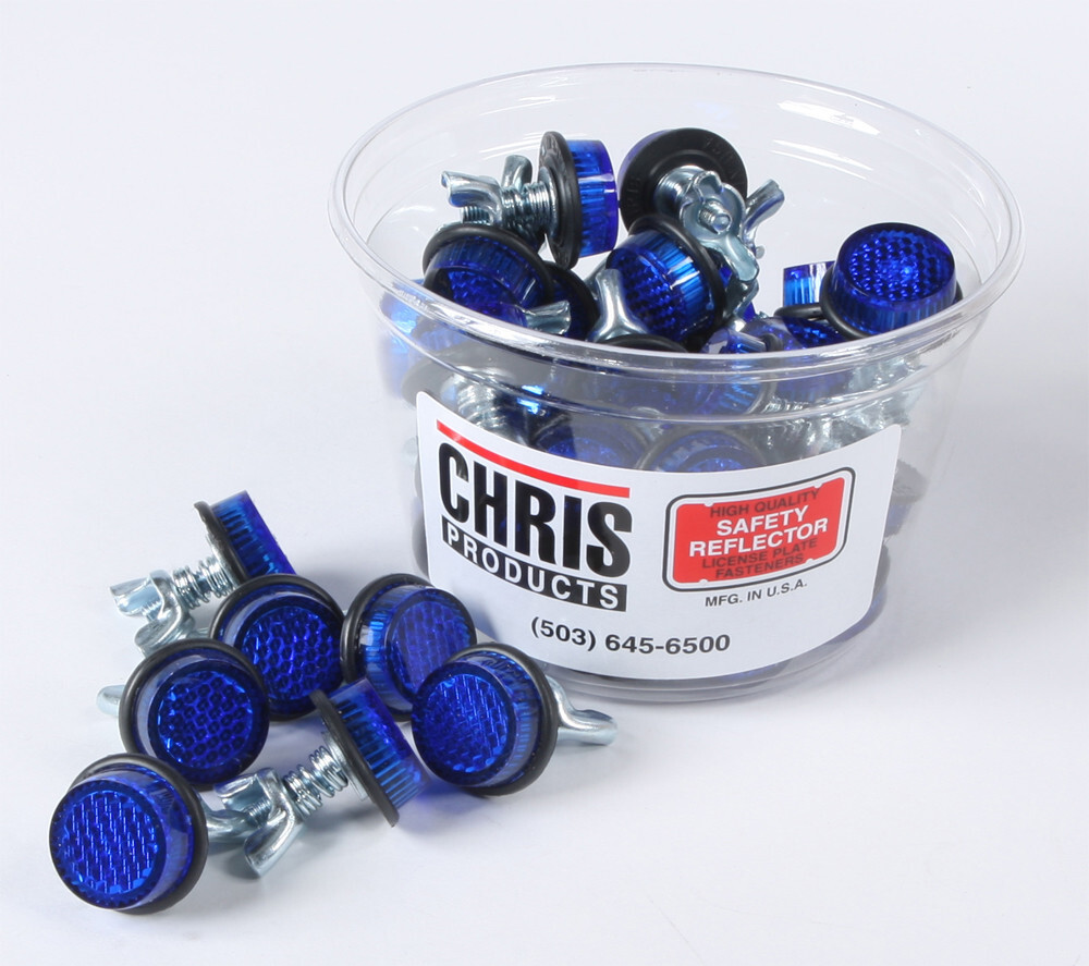 Chris Products Mini-Reflectors Blue 40/PK CH40B