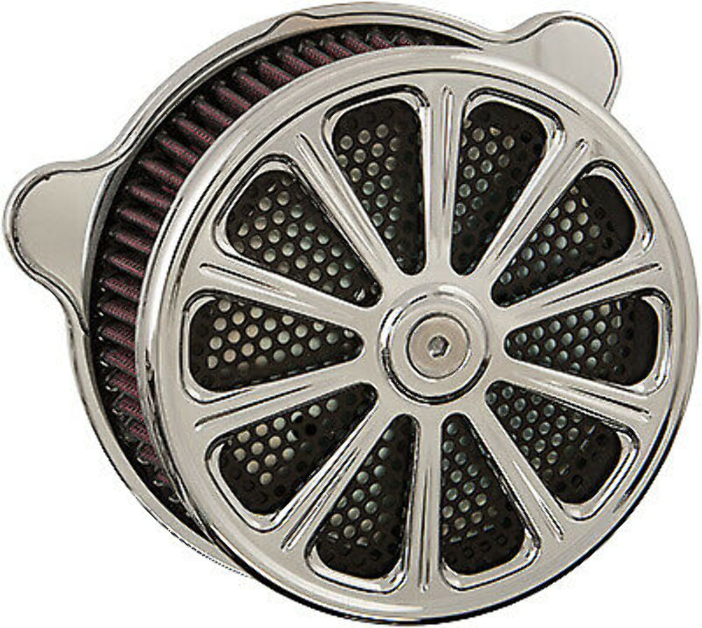 Harddrive Air Cleaner Assembly (Luck Chrome) F2120C-Actbw