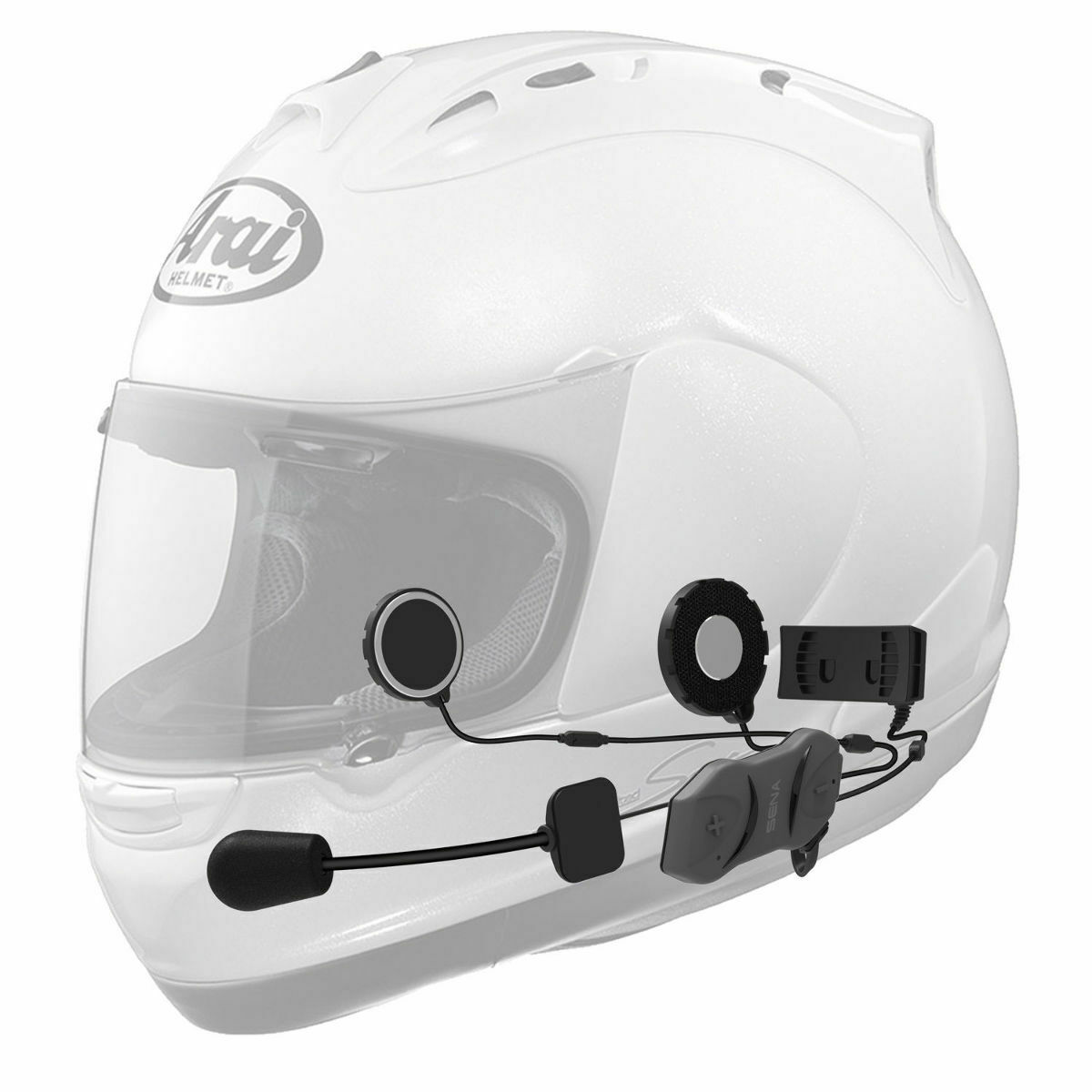 SENA 10R Motorcycle Helmet Low Profile Bluetooth Headset 10R-01 (w/o Remote)
