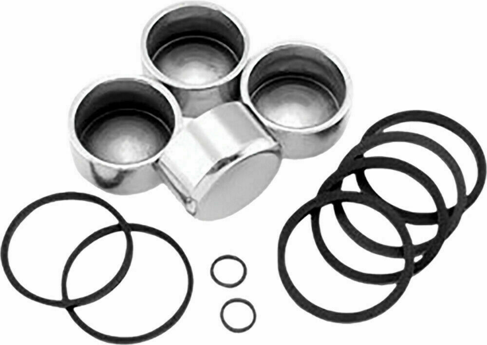 HD BT/Softail Caliper Front or Rear Seal Rebuild Kit w/Pistons 44313-00 44313-01