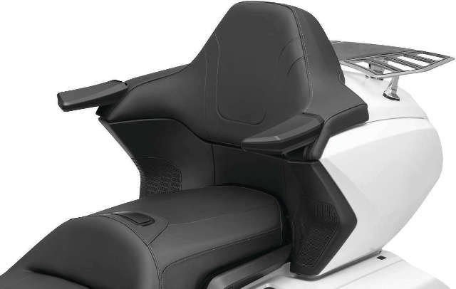 Kuryakyn 6770 Motorcycle Accessory Chrome 1 Pair Omni Padded Passenger Armrests for 2018-19 Honda Gold Wing Motorcycles