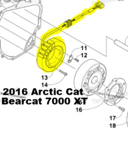 Stator for Arctic Cat Bearcat 7000 XT 2016-2017 XF 7000 Crosstrek High Country 2016-2018 ZR 7000 LTD LXR 2016-2019 OEM Repl.# 3020-355//3020-437