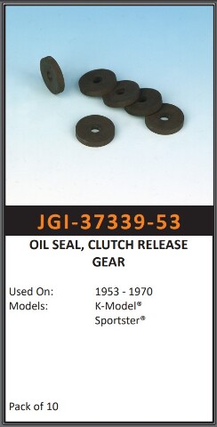 1953-1970 Harley K KH KHK XLH XLCH Clutch Release Gear Oil Seal 37339-53 10 Pack 1953-1970 Harley K KH KHK XLH XLCH Clutch Release Gear Oil Seal 37339-53 10 Pack