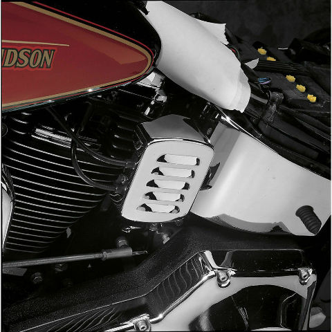 売却済 Chrome Louvered Coil Cover for 1984-99 Harley Softails FXST FLST