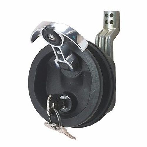Perko 0931DP2BLK Flush Mount Lock With Offset Adjustable Cam Bar - 2" Hole, Black Polymer