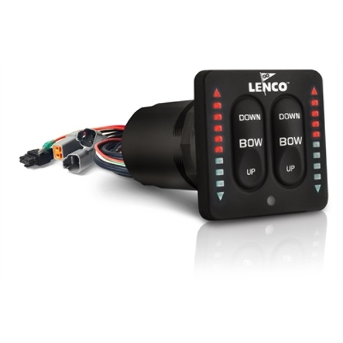 Lenco Marine 15170-001 LED Integrated Trim Tab Switch Kit ... general motors trailer wiring 