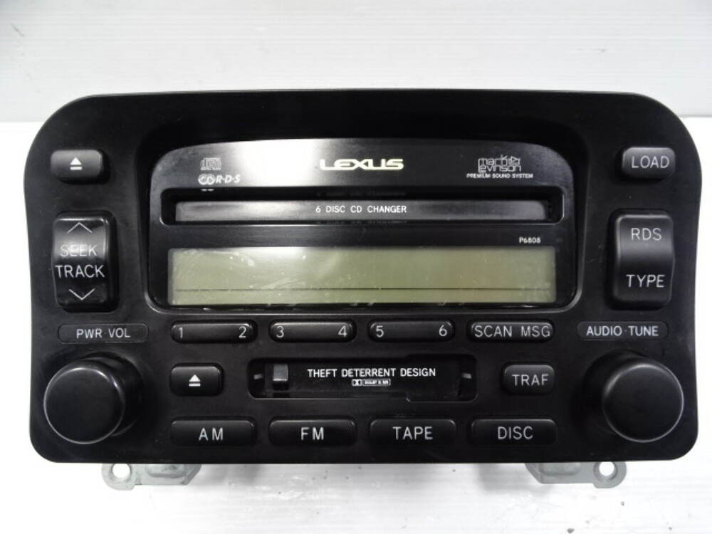 01 Lexus LX470 head unit, cd player, radio, cassette 8612060290 mark