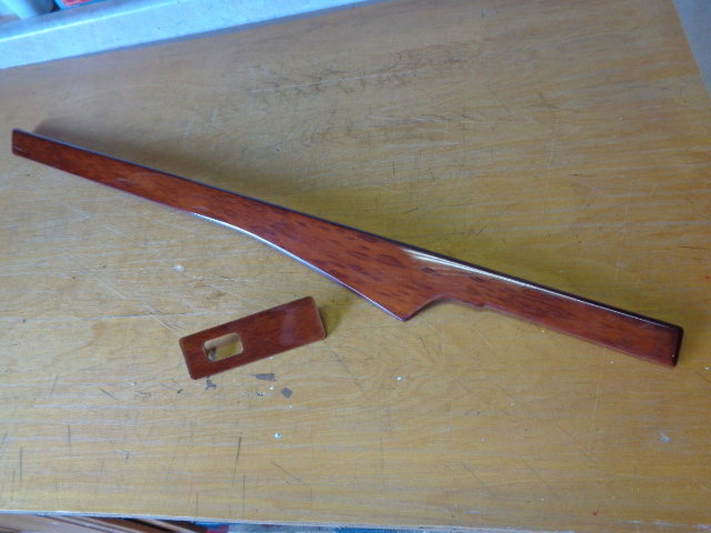 97 Mercedes W140 S320 wood trim on door panel, left rear Short WB