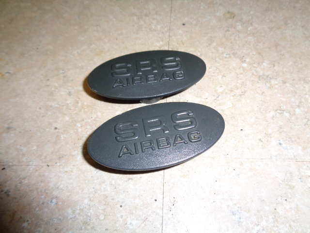 03 Mercedes R230 SL500 trim set, oval door panel covers, dark gray 038152043