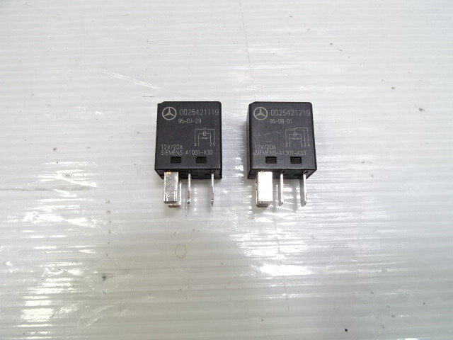 Mercedes R129 SL500 relay set, 0025421219, 0025421119