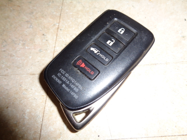 2016 - 2020 LEXUS RX350 RX450H SMART KEY REMOTE FOB FCC: HYQ14FBB DENSO 14FBB