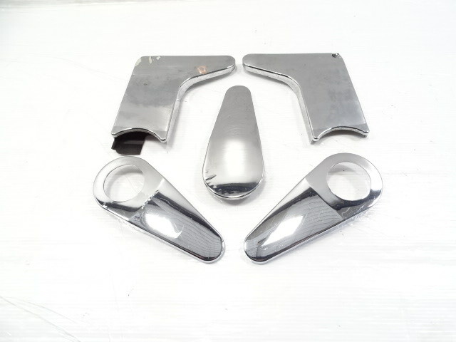 81 Mercedes R107 380SL trim set, seat hinge covers, 1079130528 1079131428