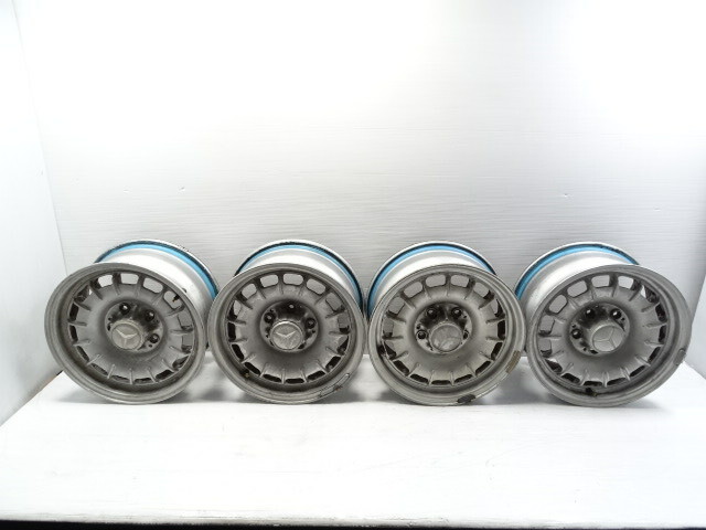 81 Mercedes R107 380SL wheel set, 6.5x14 1084001002 silver