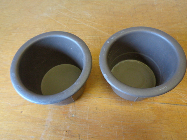 11 Lexus GX460 cup holder set, 3rd row quarter panel, left and right, 64745-60020 64746-60010 sepia