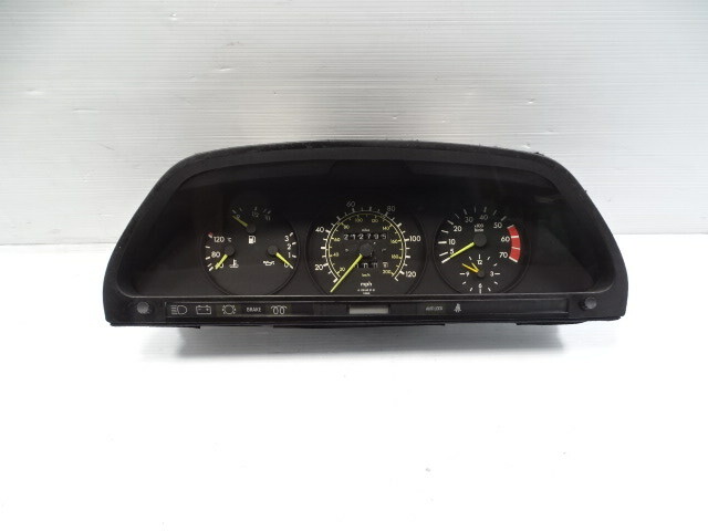 1985 Mercedes W126 300SD instrument cluster, speedometer diesel
