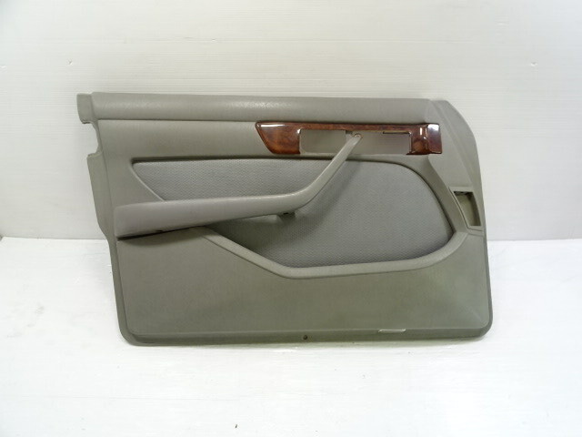 86 Mercedes W126 560SEL door panel, left front, gray 1267270170