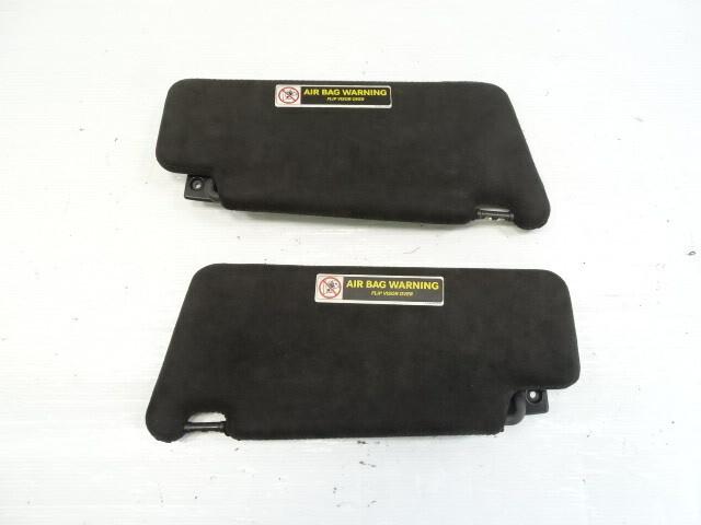 Mercedes R230 SL55 SL500 sunvisors, left and right, alcantara, charcoal gray, 2308101410 2308101310 SL500