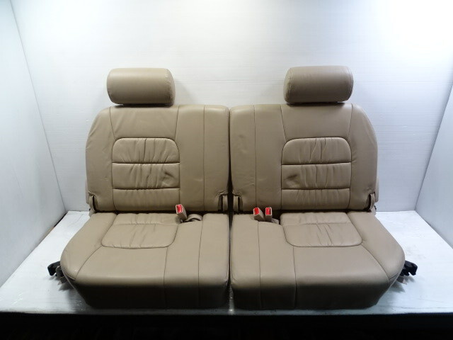 2000 Lexus LX470 seats, rear, 3rd row third row, tan
