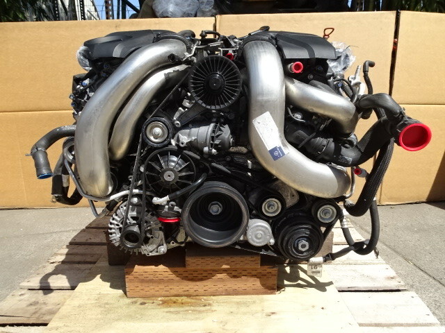 FOR PARTS Mercedes X166 GL450 engine 4.6L V8 biturbo, M278 96,751 miles DAMAGED