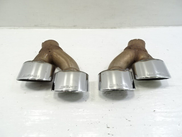 05 Mercedes R230 SL55 exhaust tips, oem, left/right AMG