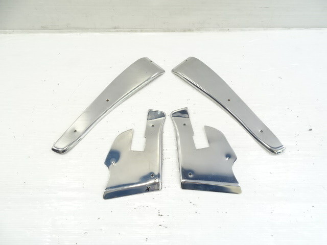 85 Mercedes R107 380SL trim set, door edge chrome covers, left / right
