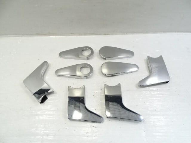 85 Mercedes R107 380SL trim set, seat hinge chrome covers