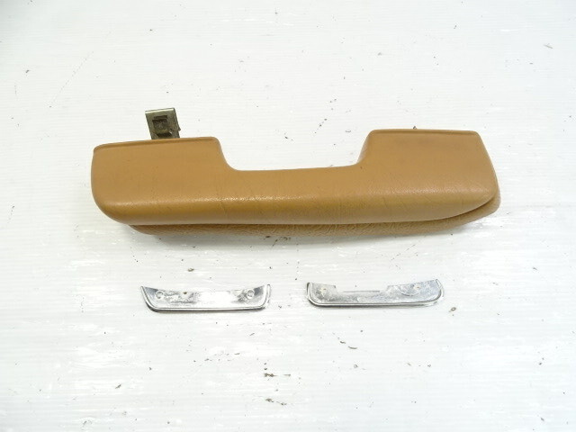 85 Mercedes R107 380SL grab handle, on door panel, left, palomino armrest