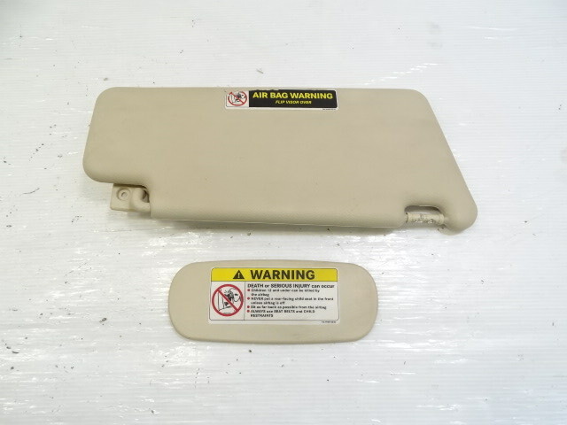 03 Mercedes R230 SL500 sunvisor, left, 2308101710, beige
