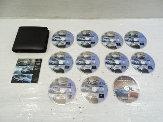 03 Mercedes R230 SL500 navigation CD set #1-10, BQ6460222