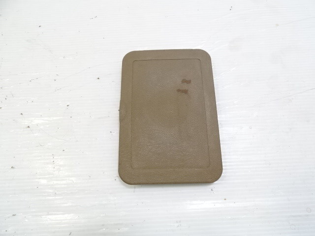 83 Mercedes 380SL trim, fuse box cover, gray, passenger footwell