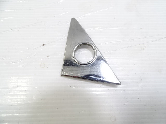 83 Mercedes 380SL trim, mirror bolt cover, left plate 1077250711