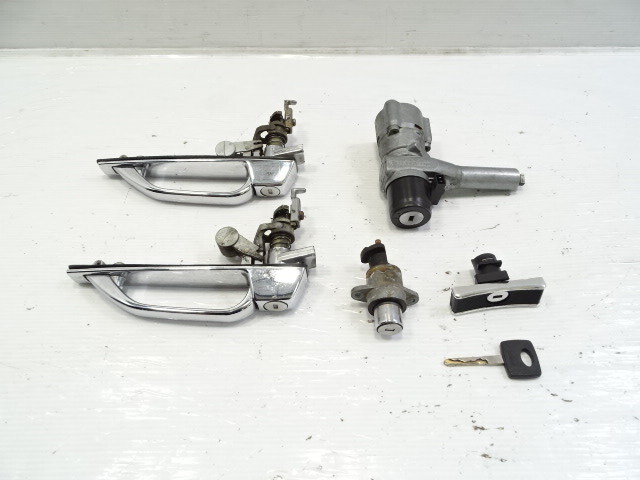 83 Mercedes 380SL ignition switch, with key, door handles, trunk lock