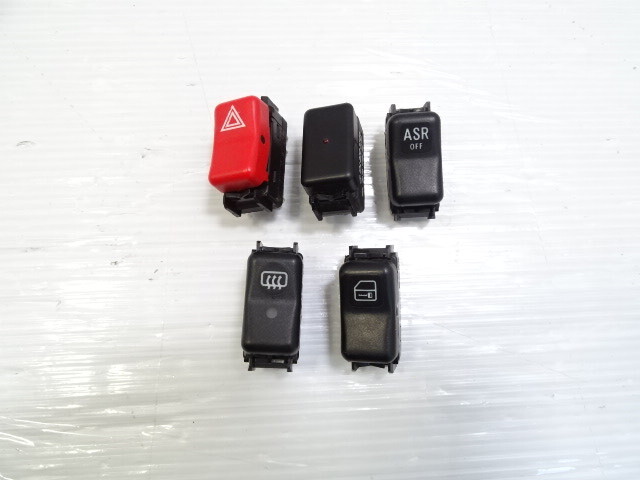 96 Mercedes R129 SL500 switch set, 1298212751 1408216451