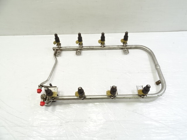 96 Mercedes R129 SL500 fuel rail w/ injectors, set of 8, 0000788323