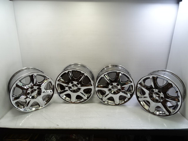 96 Mercedes R129 SL500 wheels set, chrome, 16x7.5 ET26, aftermarket