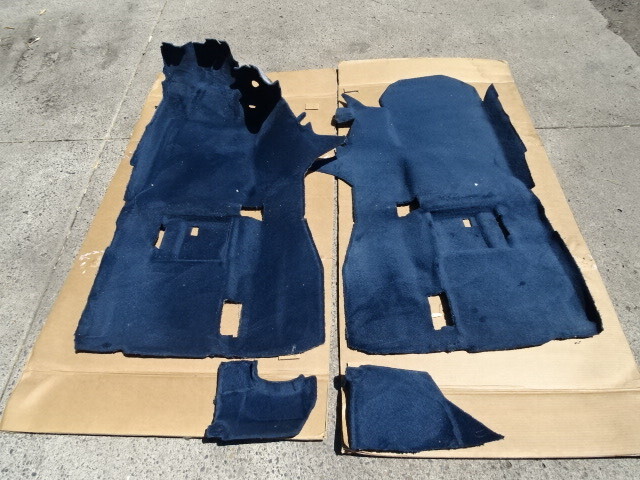 96 Mercedes R129 SL500 carpet, interior, floor, royal blue 1296801040 1296800940