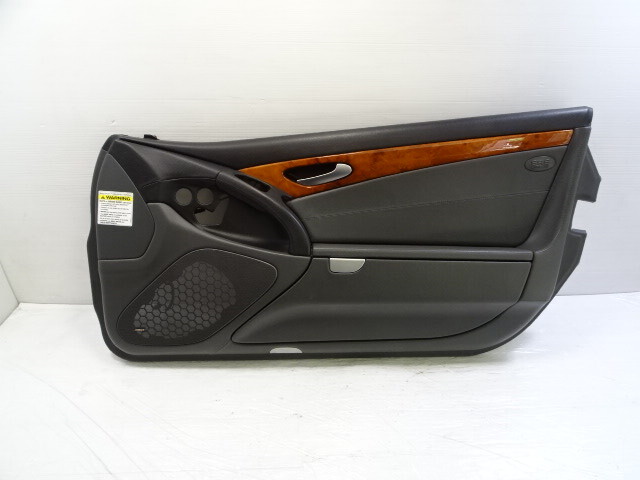 04 Mercedes R230 SL500 door panel, right, black/gray