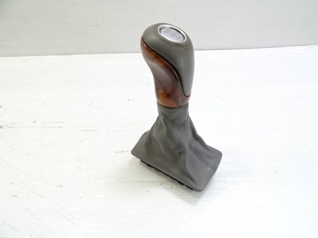 03 Mercedes R230 SL500 gear shift knob, gray, w/wood 2302671710