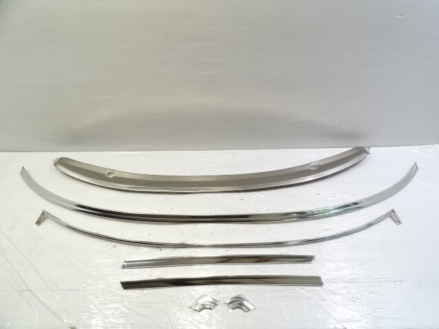 83 Mercedes R107 380SL trim set, windshield surround, chrome